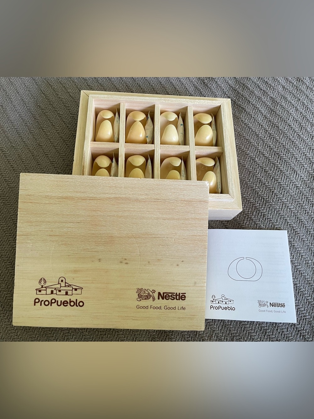 Nestle commemorative vegetable ivory napkin rings from 2011